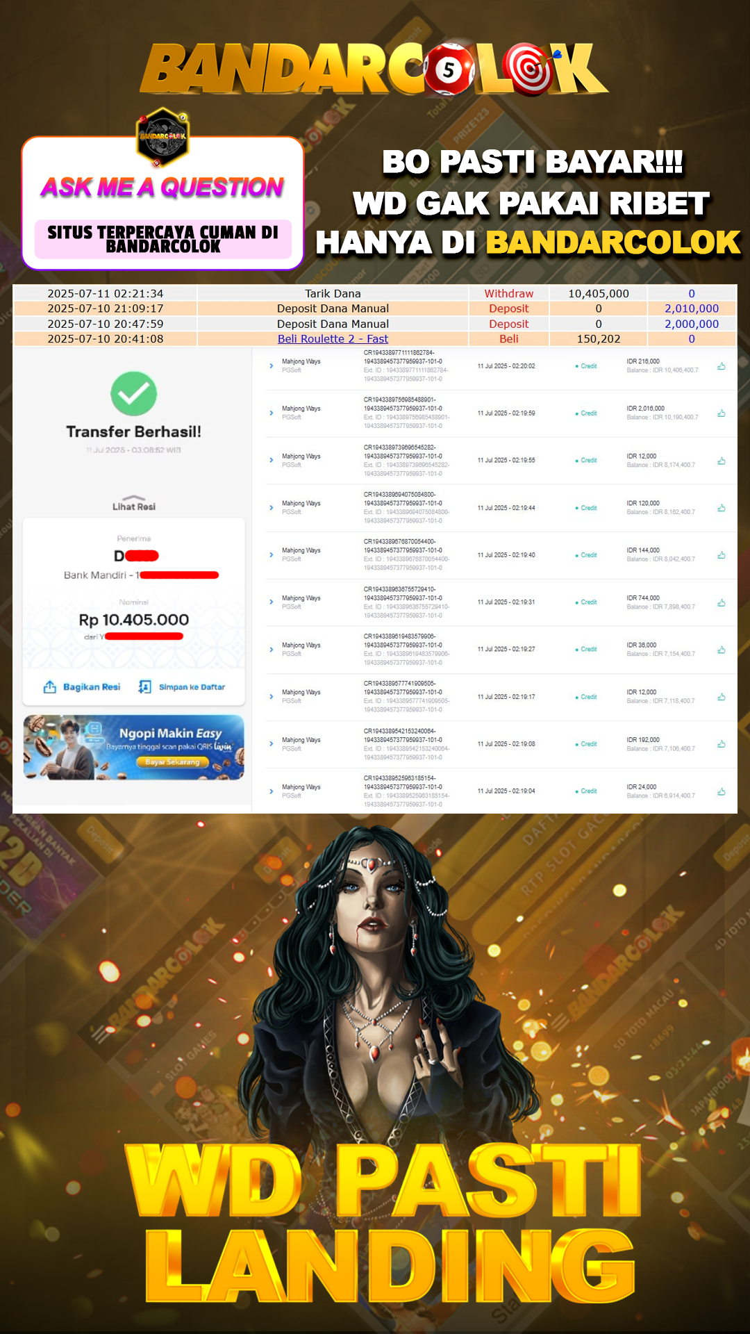 Jackpot SLOT BANDARCOLOK