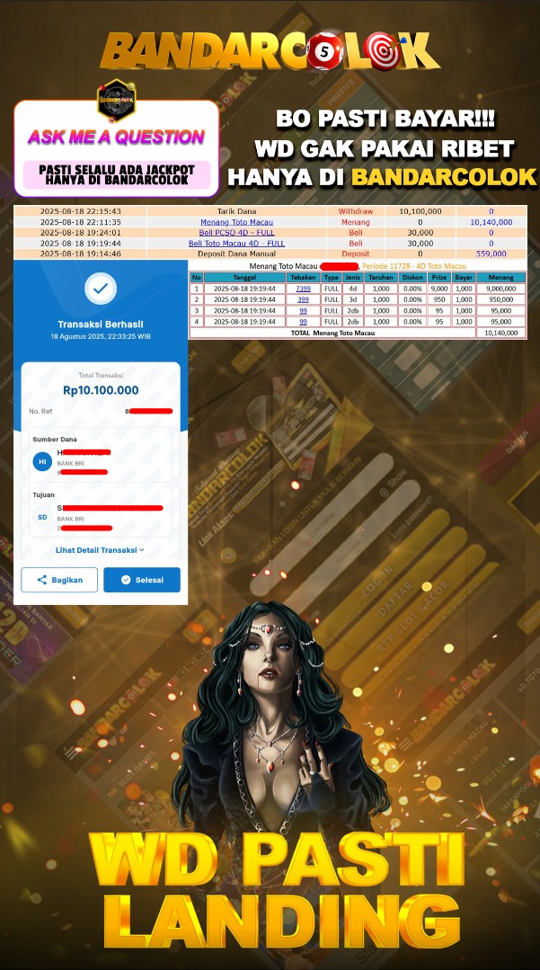 Jackpot TOGEL BANDARCOLOK