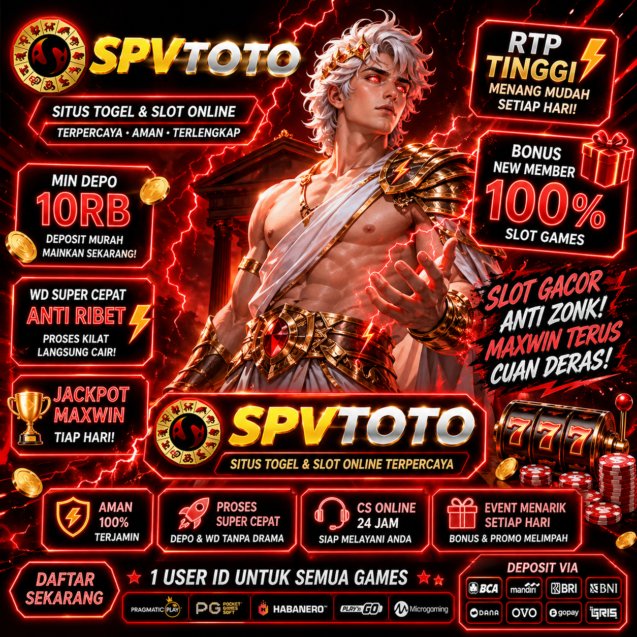 SPVTOTO – Markas Slot Gacor & Togel Online dengan Sistem Elite & RTP Tinggi