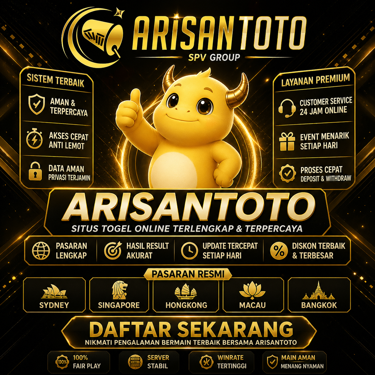 ARISANTOTO – Rekomendasi Slot Online Terbaik 2026 dengan RTP Tinggi & Sistem Stabil