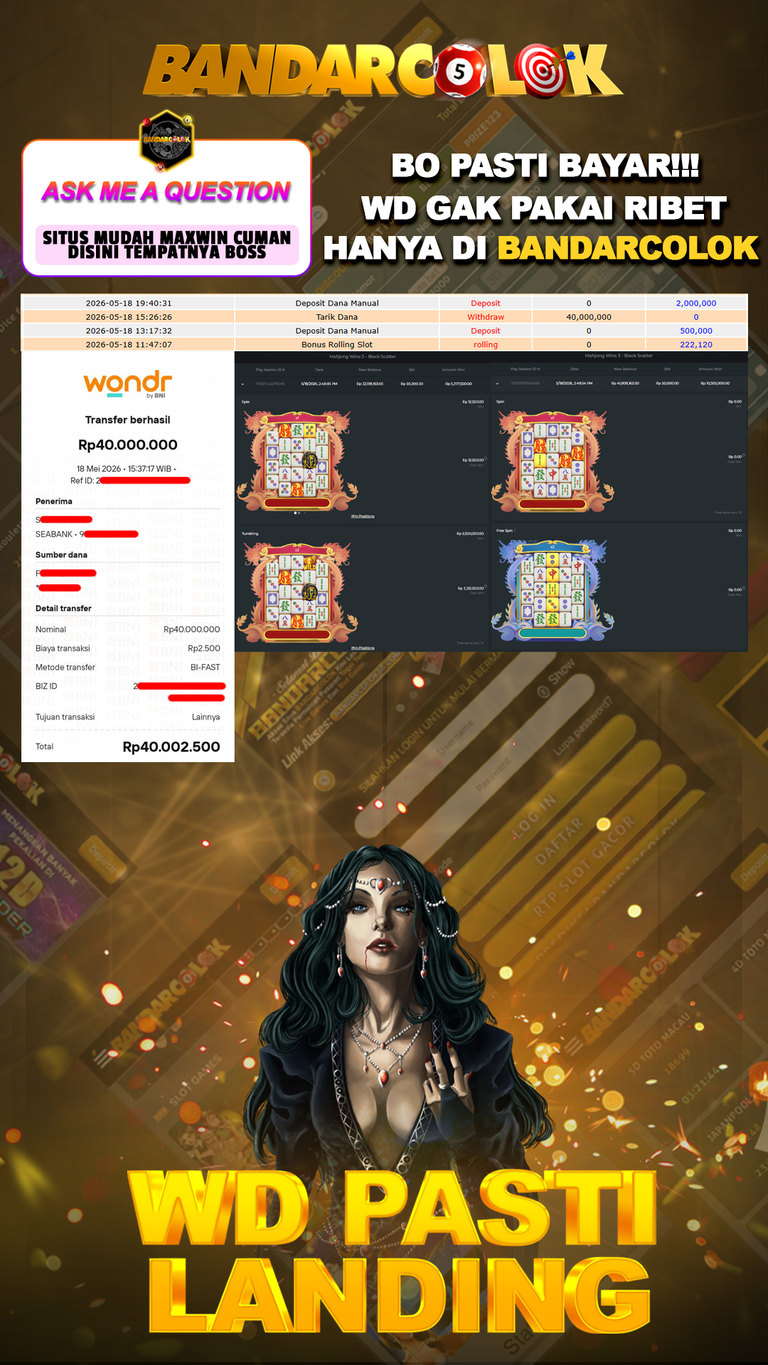 Jackpot SLOT BANDARCOLOK