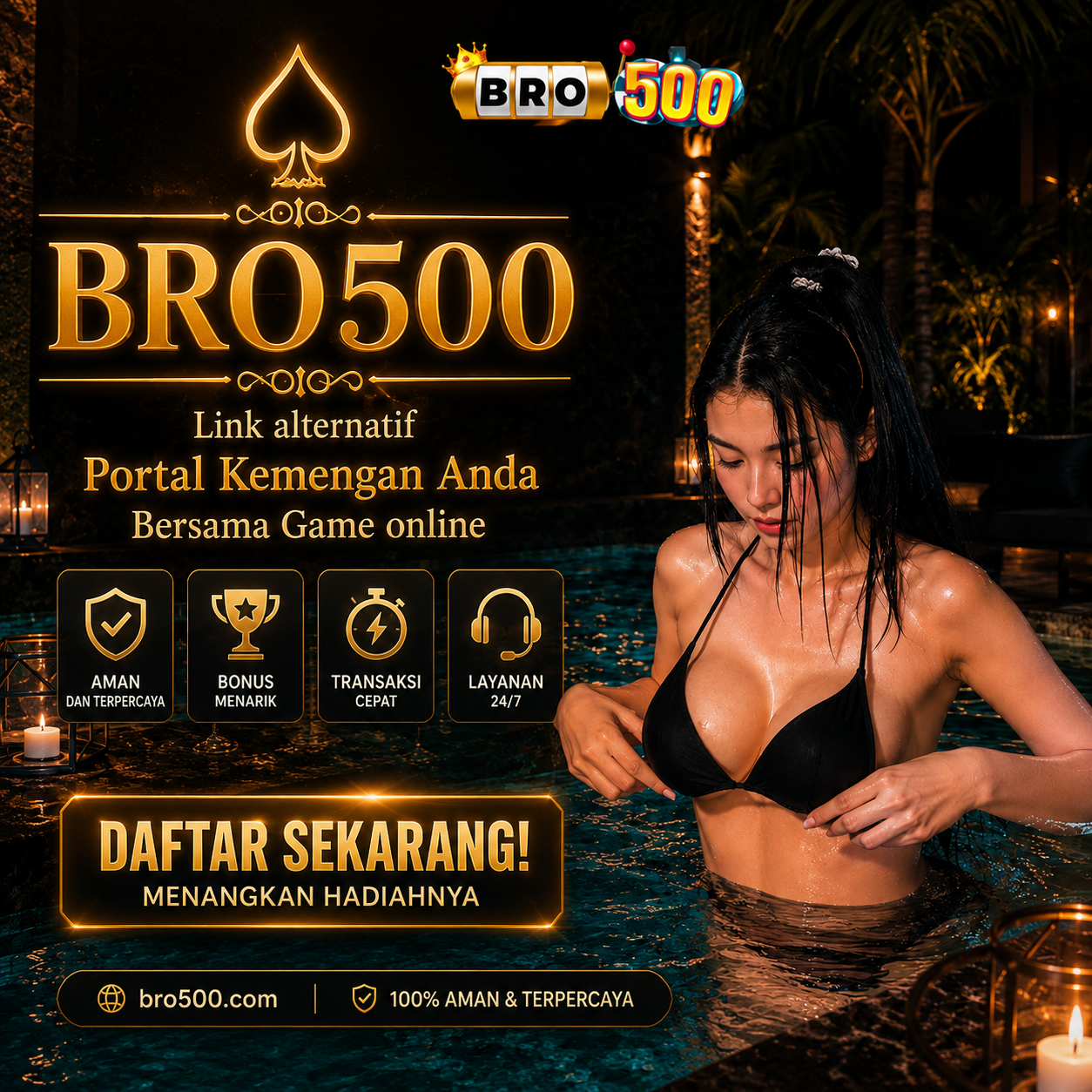 Kami memahami bahwa kenyamanan bermain adalah kunci utama meraih jackpot. Oleh karena itu, BRO500 menyediakan Link Alternatif Resmi yang menjamin kelancaran akses Anda tanpa hambatan, kapan saja dan di mana saja.