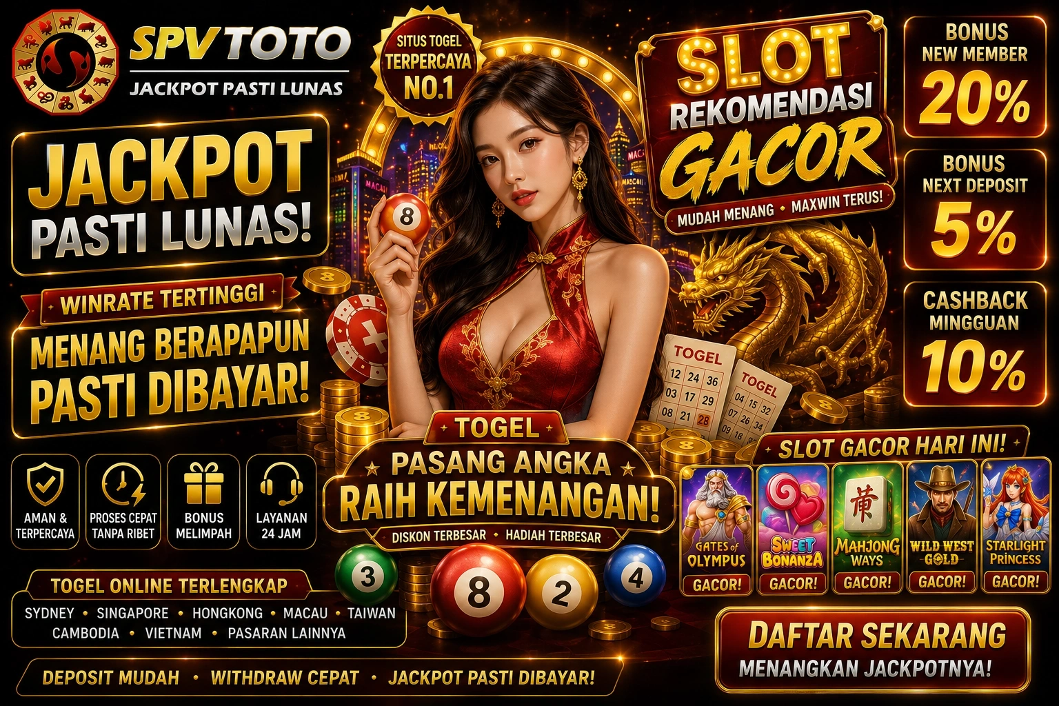 SPVTOTO ✈️ Terbang Bersama di SPVTOTO Situs Toto & Togel Gampang Cuan Terkini